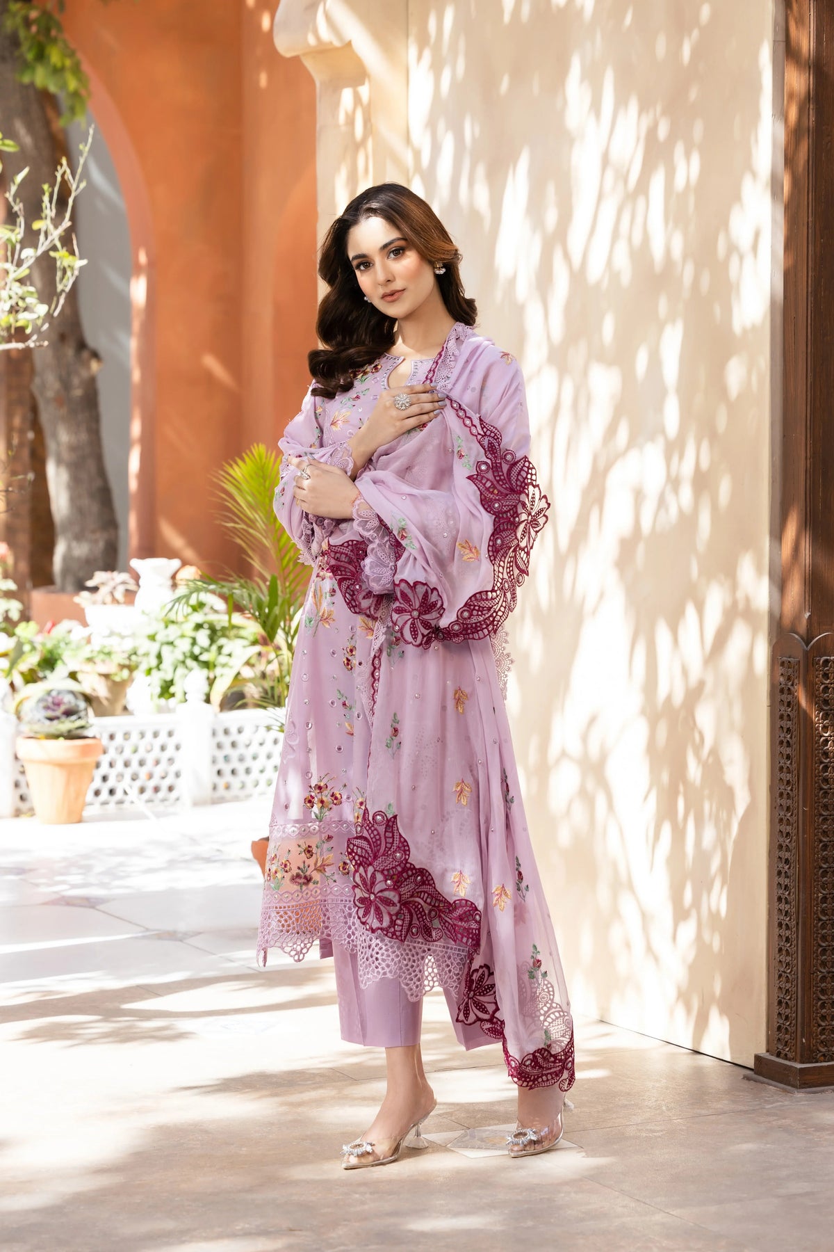 Gul E Kasni – Timeless Elegance in Soft Lilac PRET