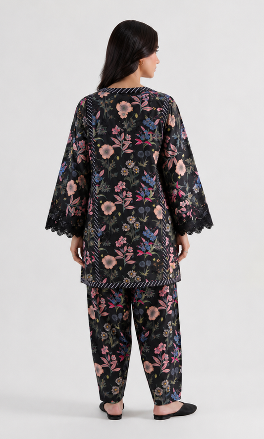 Afsana 2 Piece Printed Embroidered Lawn