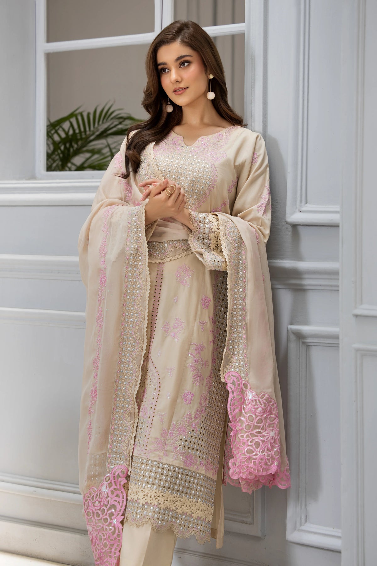 Gul E Maah -  3PC Pret Embroidered Lawn