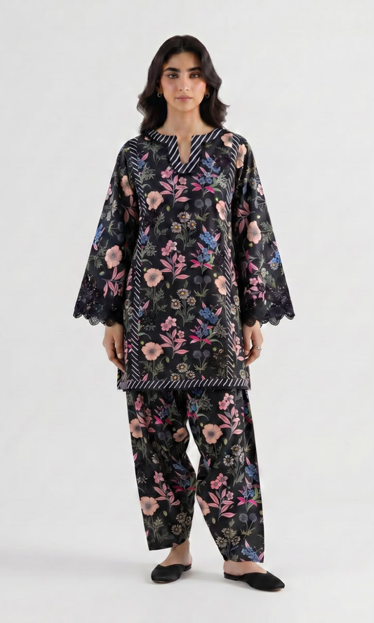 Afsana 2 Piece Printed Embroidered Lawn