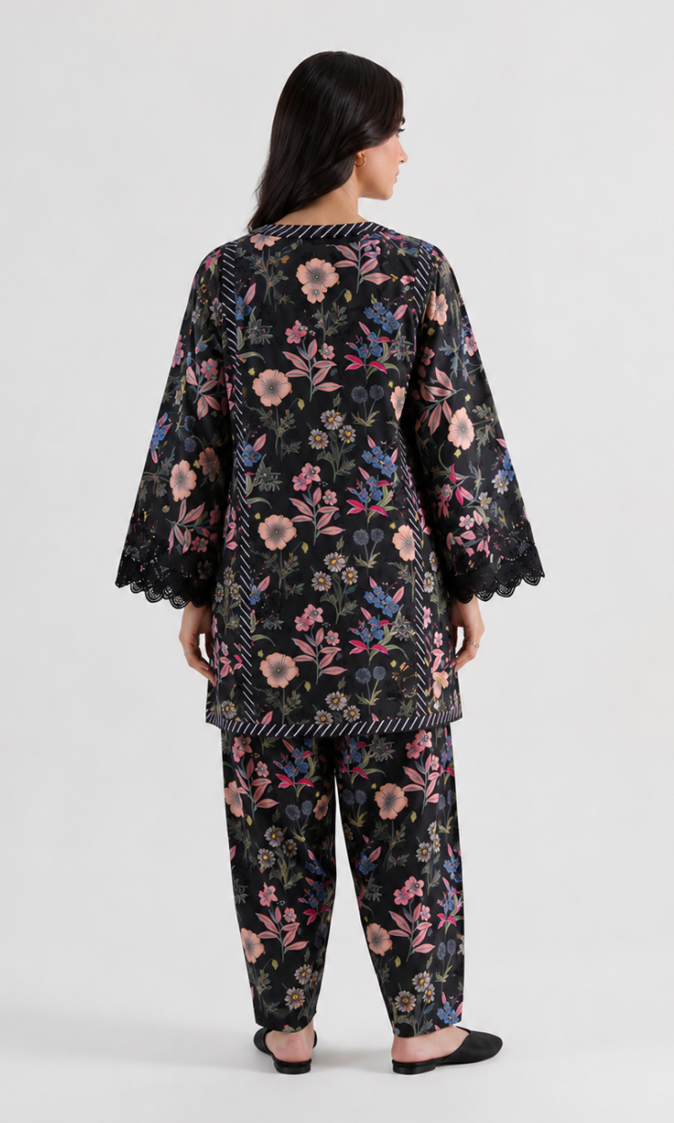 Afsana 2 Piece Printed Embroidered Lawn