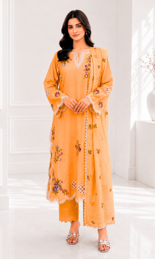 Citrus Fiesta 3 Pc Pret Embroidered Printed Lawn