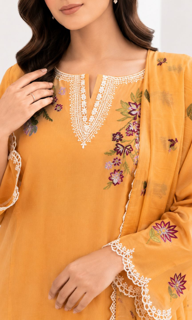 Citrus Fiesta 3 Pc Pret Embroidered Printed Lawn