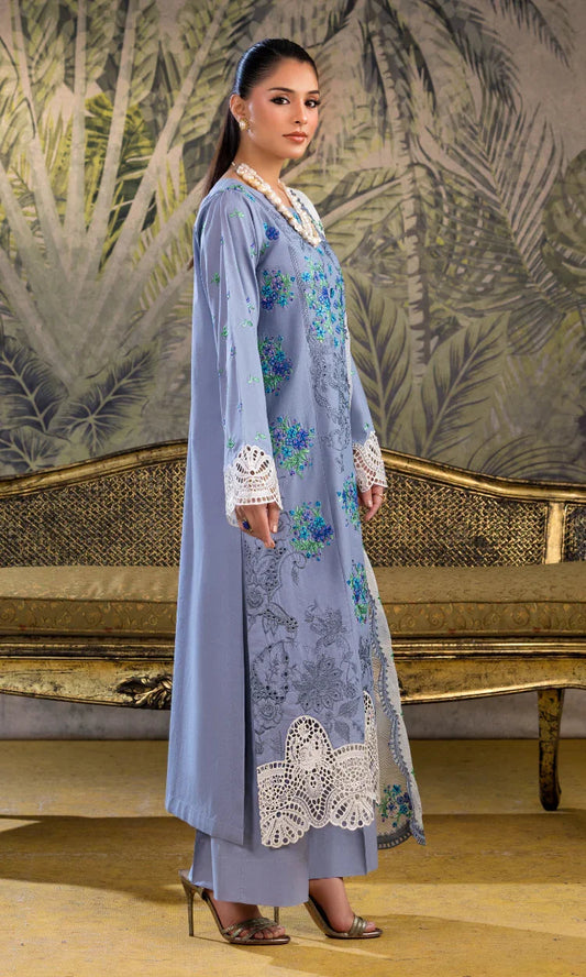 Ash Grey Unstitched 3 Pc Lawn