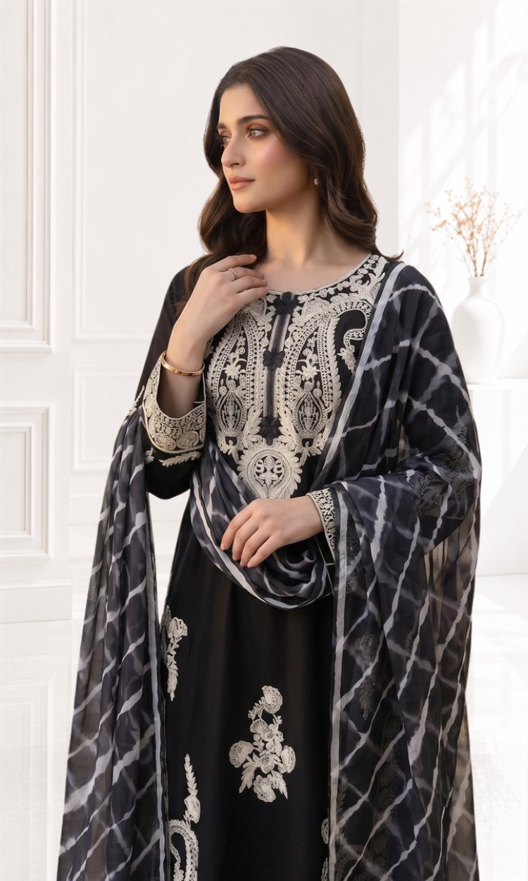 Laila 3 Pc Pret Embroidered Lawn