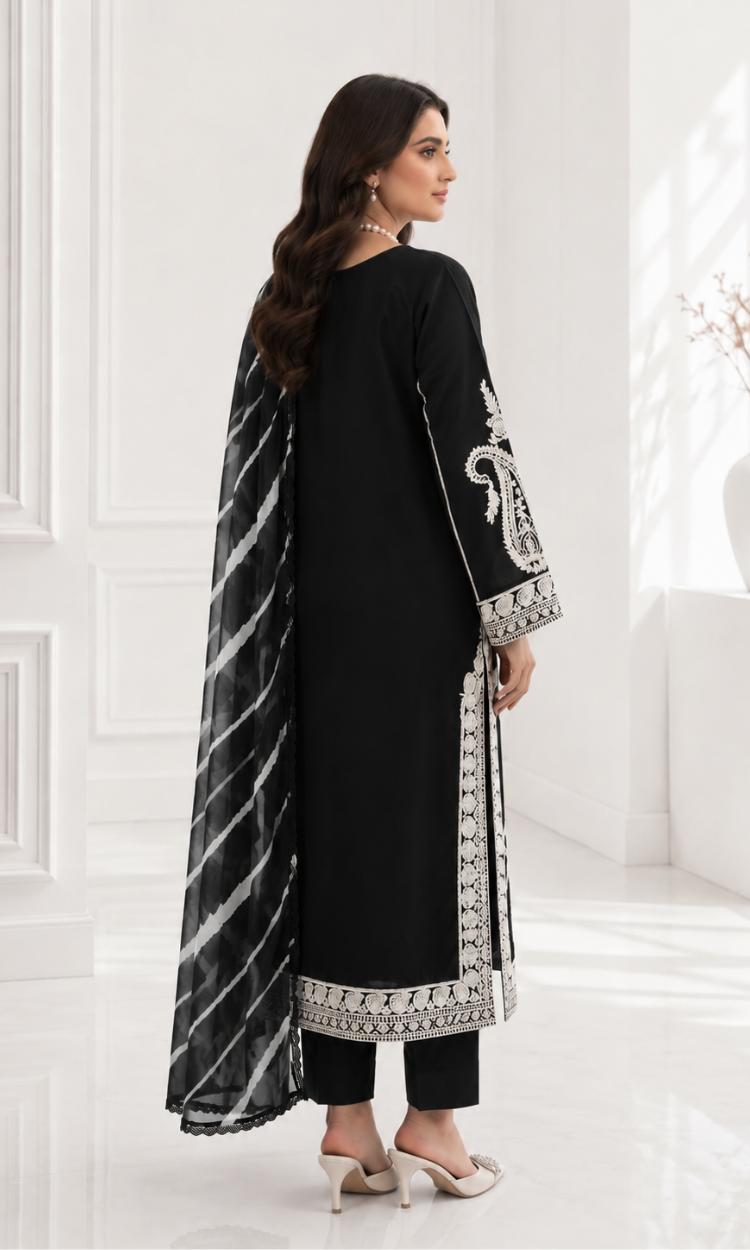 Laila 3 Pc Pret Embroidered Lawn