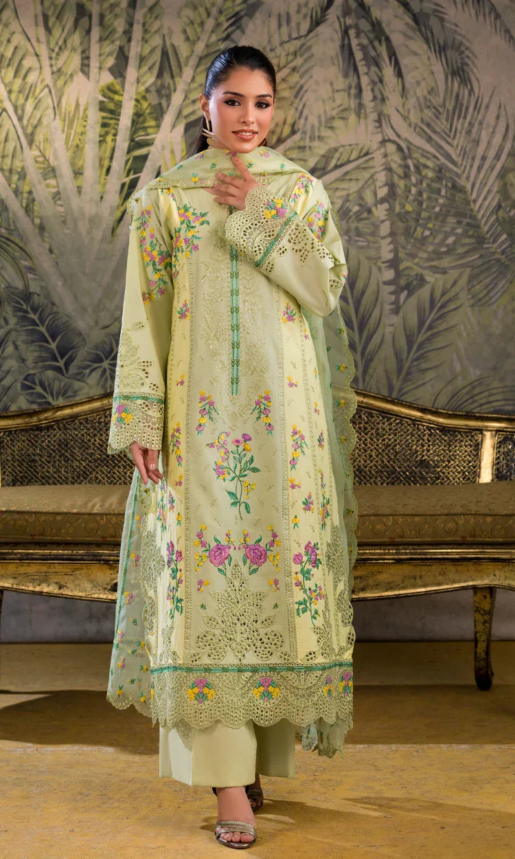 Bahar Nagar Embroidered 3 Piece Suit