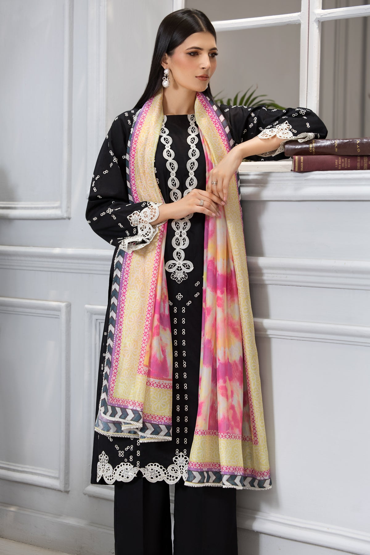 Moonstone Embroidered Lawn Suit