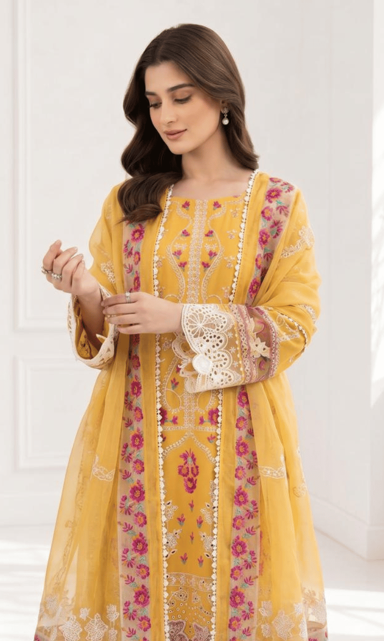 Noor Bloom Unstitched 3 Pc Lawn