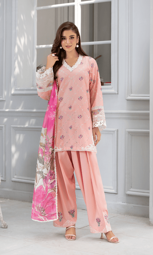 Petal Charm Embroidered Lawn