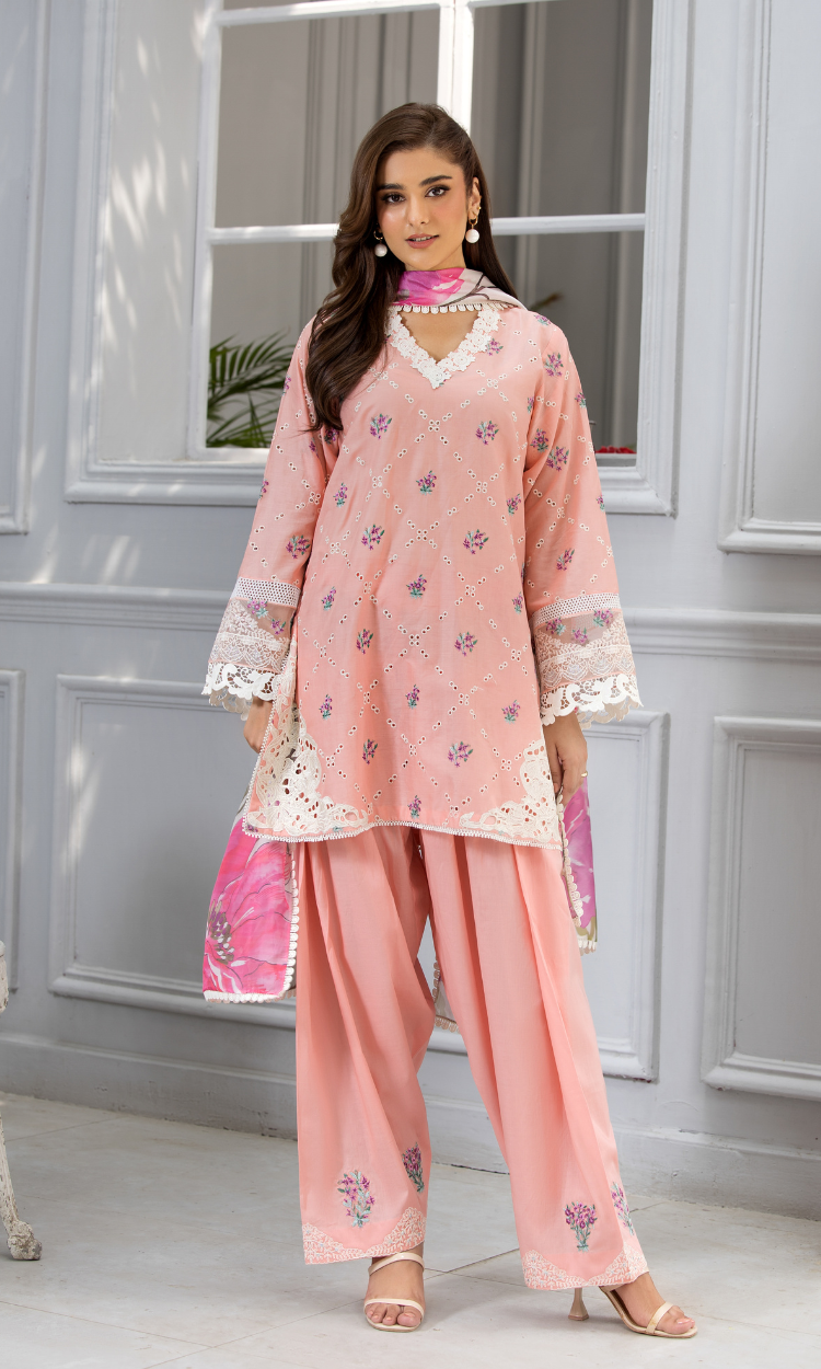 Petal Charm Embroidered Lawn