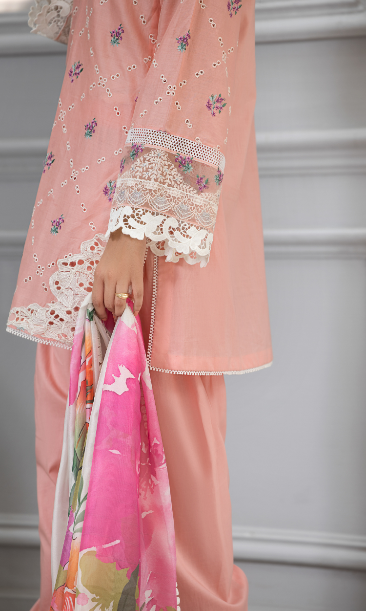 Petal Charm Embroidered Lawn
