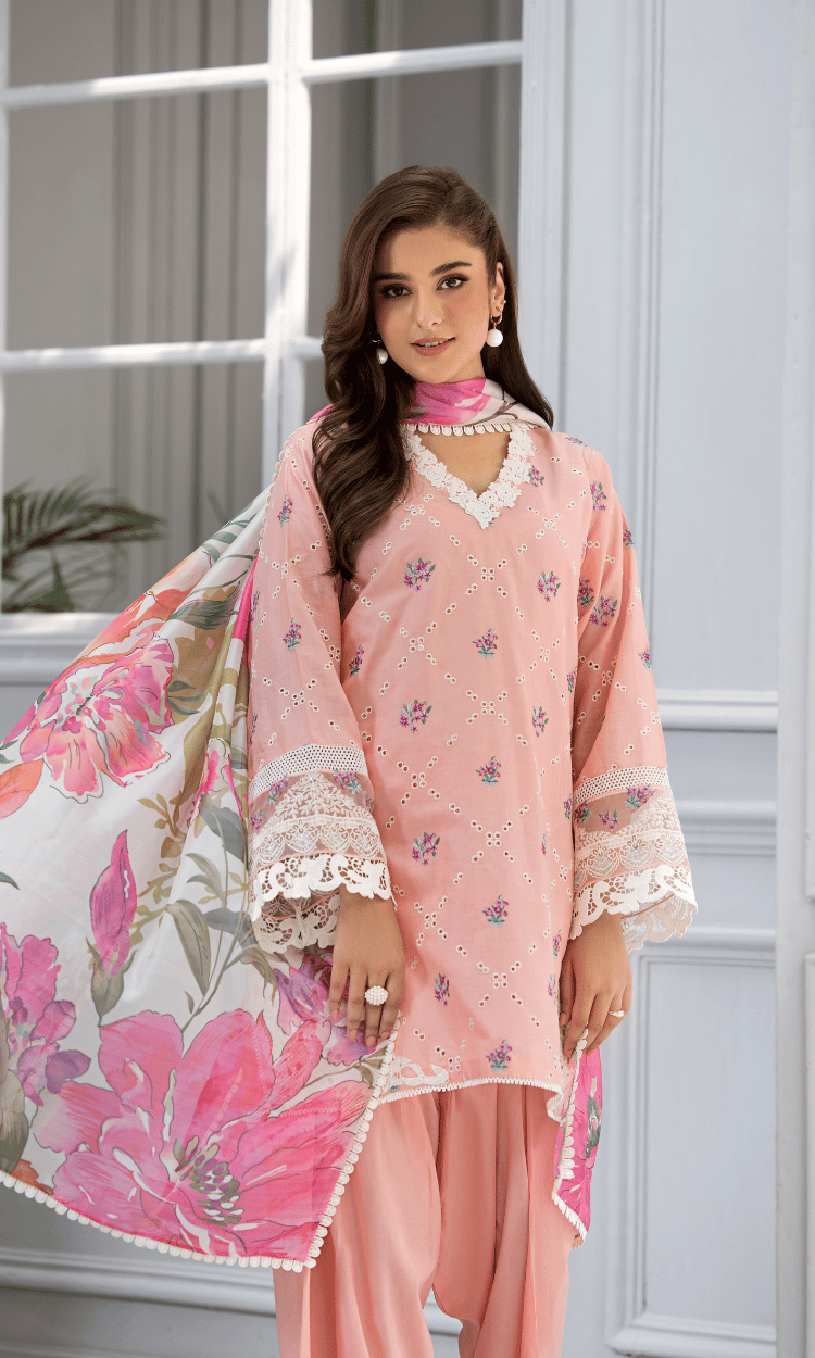 Petal Charm Embroidered Lawn