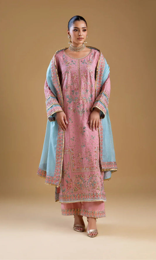 SK001 Powder Rose Silk Set