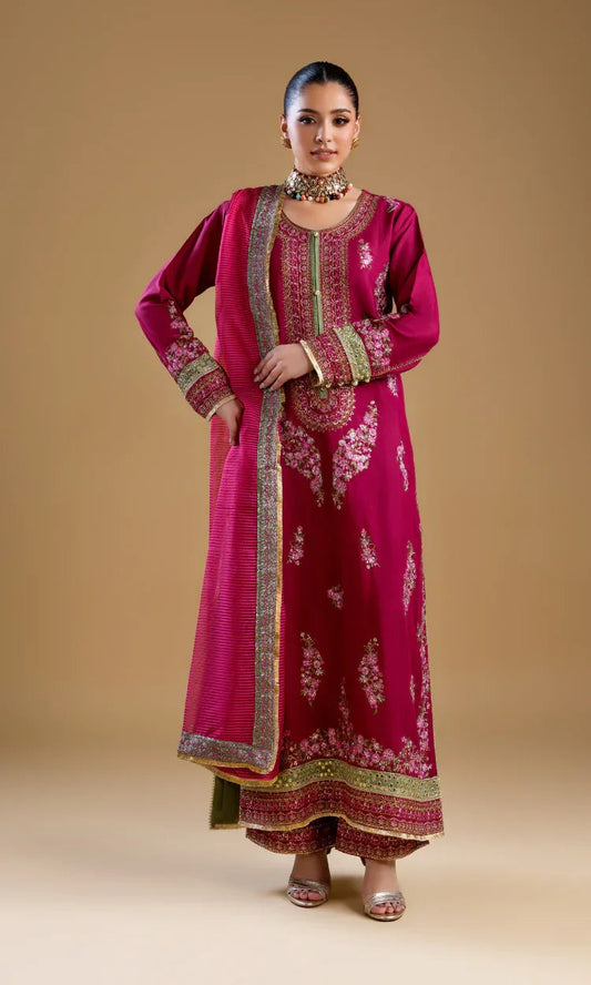 SK003 Crimson Blossom Formal Ensemble