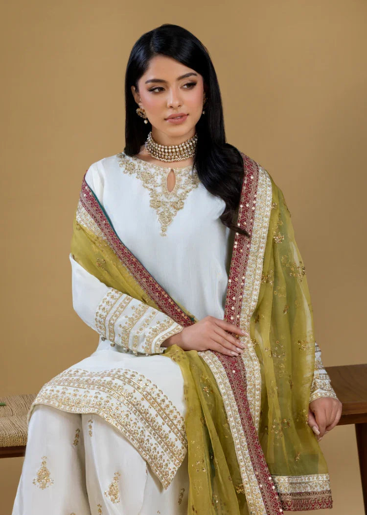 SK007 Ivory Luxe Suit