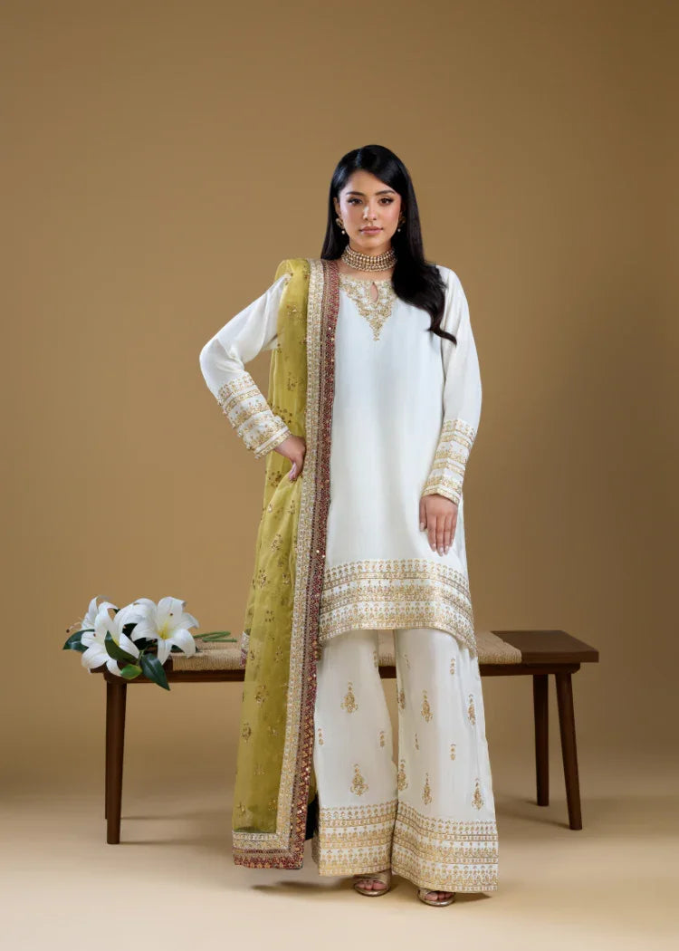 SK007 Ivory Luxe Suit